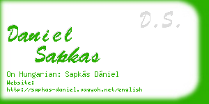 daniel sapkas business card