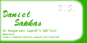 daniel sapkas business card